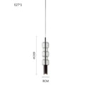 GobekUsa Cylindrical Glass Pendant Light: Modern, Nordic Design for Living Room, Restaurant, Kitchen