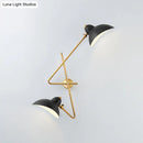 GobekUsa Modern Metal Duckbill Wall Sconce Lamp – 2-Light Black Fixture for Living Room