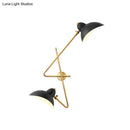 GobekUsa Modern Metal Duckbill Wall Sconce Lamp – 2-Light Black Fixture for Living Room