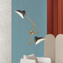 GobekUsa Modern Metal Duckbill Wall Sconce Lamp – 2-Light Black Fixture for Living Room