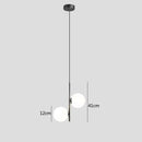 GobekUsa Glass Ball LED Pendant Light Brass Black Modern Decor Fixture