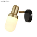 GobekUsa Modern Glass Sconce Light - Wall Mount 1/2/3 Lights with Black Arm and Backplate
