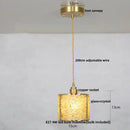 GobekUsa Crystal Glass LED Pendant Light Fixture, Adjustable Height, Modern Luxury Design