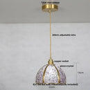 GobekUsa Glass Crystal LED Pendant Light - Adjustable Luxury Fixture for Kitchen, Foyer, Bathroom