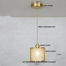 GobekUsa Glass Crystal LED Pendant Light - Adjustable Luxury Fixture for Kitchen, Foyer, Bathroom