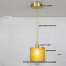 GobekUsa Glass Crystal LED Pendant Light - Adjustable Luxury Fixture for Kitchen, Foyer, Bathroom