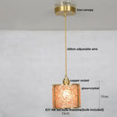 GobekUsa Glass Crystal LED Pendant Light - Adjustable Luxury Fixture for Kitchen, Foyer, Bathroom