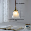 GobekUsa Clear Glass LED Copper Chandelier Pendant Light for Modern Home Decor.