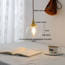 GobekUsa Clear Glass LED Copper Chandelier Pendant Light for Modern Home Decor.