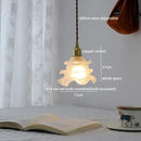 GobekUsa Clear Glass LED Copper Chandelier Pendant Light for Modern Home Decor.