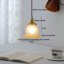 GobekUsa Clear Glass LED Copper Chandelier Pendant Light for Modern Home Decor.