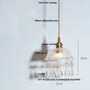 Modern brass and clear glass led pendant lamp for dining room by Decorbites