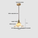 Modern brass and clear glass led pendant lamp for dining room by Decorbites