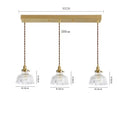 GobekUsa Clear Glass LED Pendant Light: Modern Copper Hanging Lamp for Home Indoor Decor