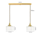 GobekUsa Clear Glass LED Pendant Light: Modern Copper Hanging Lamp for Home Indoor Decor