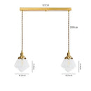 GobekUsa Clear Glass LED Pendant Light: Modern Copper Hanging Lamp for Home Indoor Decor