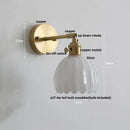 GobekUsa Clear Glass LED Wall Lights Up Down Rotate Copper Nordic Modern Stair Sconce