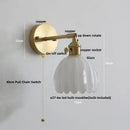 GobekUsa Clear Glass LED Wall Lights Up Down Rotate Copper Nordic Modern Stair Sconce