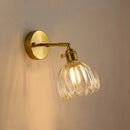 GobekUsa Clear Glass LED Wall Lights Up Down Rotate Copper Nordic Modern Stair Sconce
