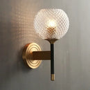 GobekUsa Copper Wooden Frame Wall Light with Hemp Rope - Creative Living Room Decor