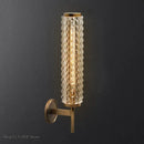 GobekUsa Crystal Copper Wall Sconce: Modern Luxury LED Lighting for Living Room, Bathroom, Mirror