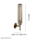 GobekUsa Crystal Copper Wall Sconce: Modern Luxury LED Lighting for Living Room, Bathroom, Mirror