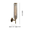 GobekUsa Crystal Copper Wall Sconce: Modern Luxury LED Lighting for Living Room, Bathroom, Mirror