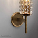 GobekUsa Crystal Copper Wall Sconce: Modern Luxury LED Lighting for Living Room, Bathroom, Mirror