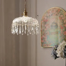 GobekUsa Crystal Glass LED Pendant Lamp: Modern Luxury Interior Lighting for Home Decor
