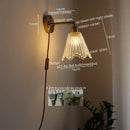 GobekUsa LED Wall Lamps: Nordic Modern Design with Pull Chain Switch for Bedroom, Restaurant, Bathroom