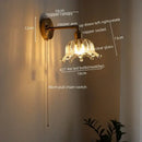 GobekUsa LED Wall Lamps: Nordic Modern Design with Pull Chain Switch for Bedroom, Restaurant, Bathroom