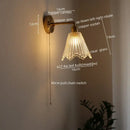 GobekUsa LED Wall Lamps: Nordic Modern Design with Pull Chain Switch for Bedroom, Restaurant, Bathroom
