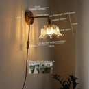 GobekUsa LED Wall Lamps: Nordic Modern Design with Pull Chain Switch for Bedroom, Restaurant, Bathroom