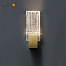 GobekUsa Crystal Wall Light: Modern Minimalist American Art Bedside Study Designer Wall Lamp