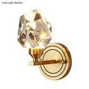 GobekUsa Brass Gem LED Wall Light for Modern Living Rooms