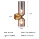 GobekUsa Glass Ball LED Wall Lamps - Nordic Modern Wall Lights for Bedroom, Bathroom, Staircases