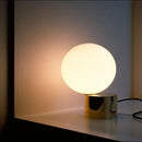 GobekUsa Glass Circular Table Lamp for Bedroom Study Hotel Modern Decorative Ball Desk Lamp