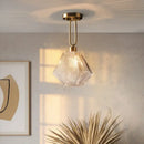 GobekUsa Diamond Glass Pendant Lamp for Modern Living Room Decor