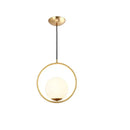 GobekUsa Glass Ball Pendant Light Fixture Iron Luminaire Chandelier