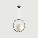 GobekUsa Glass Ball Pendant Light Fixture Iron Luminaire Chandelier