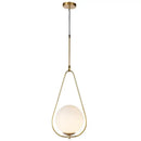 GobekUsa Glass Ball Pendant Light Fixture Iron Luminaire Chandelier