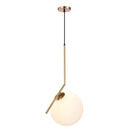 GobekUsa Glass Ball Pendant Light Fixture Iron Luminaire Chandelier