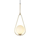GobekUsa Glass Ball Pendant Light Fixture Iron Luminaire Chandelier