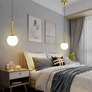 GobekUsa Glass Ball Pendant Chandeliers for Dining Room Bedroom Lighting