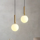 GobekUsa Glass Ball Pendant Chandeliers for Dining Room Bedroom Lighting