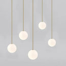 GobekUsa Glass Ball Pendant Light - Simple Modern LED Kitchen Living Room Lighting