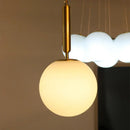 GobekUsa Glass Chandelier Pendant Light for Modern Restaurant Decor
