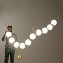 GobekUsa Glass Ball Pendant Chandelier: Nordic Luxury Ceiling Light
