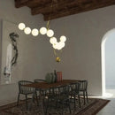 GobekUsa Glass Ball Pendant Chandelier: Nordic Luxury Ceiling Light