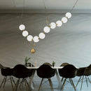GobekUsa Glass Ball Pendant Chandelier: Nordic Luxury Ceiling Light